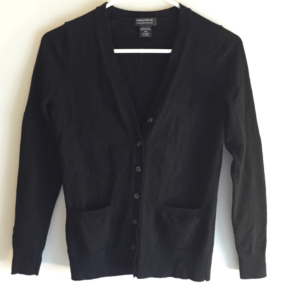 Classic Black Cardigan